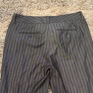 Express Gray Striped Boot Cut Pants
